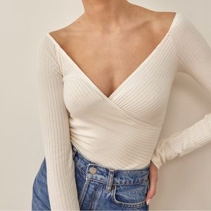 Reformation Minnie knit top